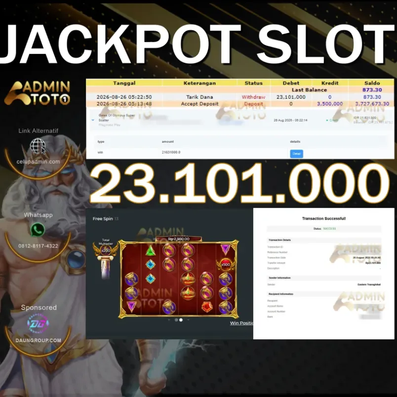 MAXWIN SLOT GATES OF OLYMPUS SUPER SCATTER - ADMINTOTO - Rp23.101.000