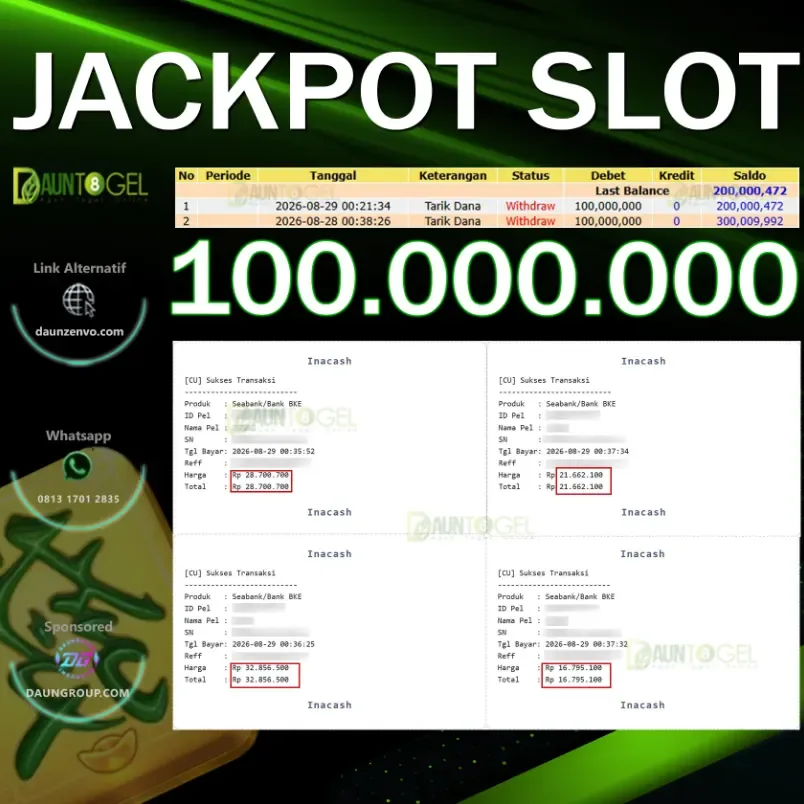 MAXWIN MAHJONG WAYS SLOT - DAUNTOGEL - Rp100.000.000
