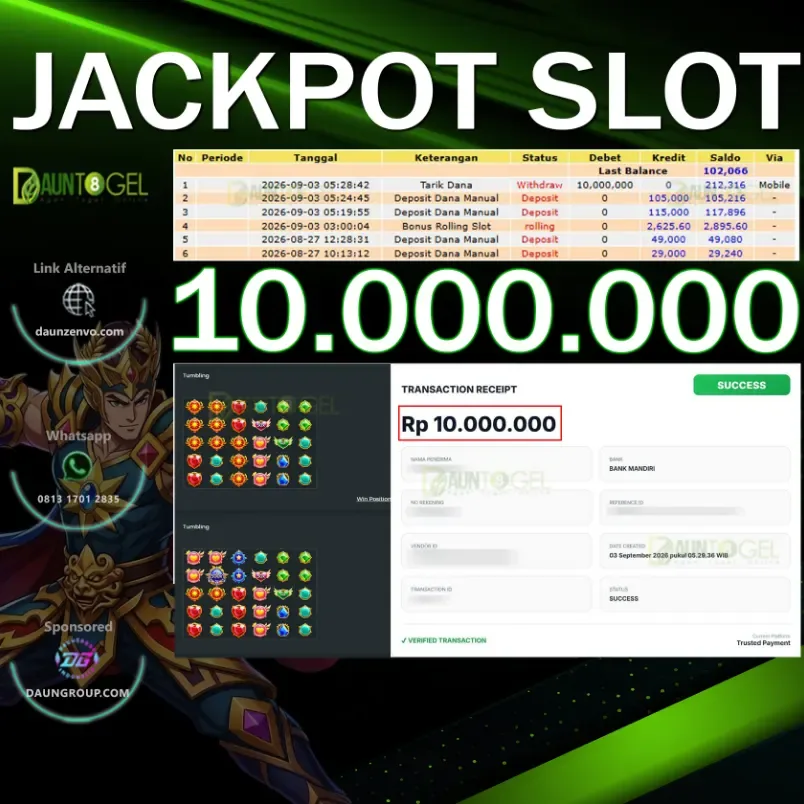 MAXWIN MAHJONG WAYS SLOT - DAUNTOGEL - Rp10.000.000