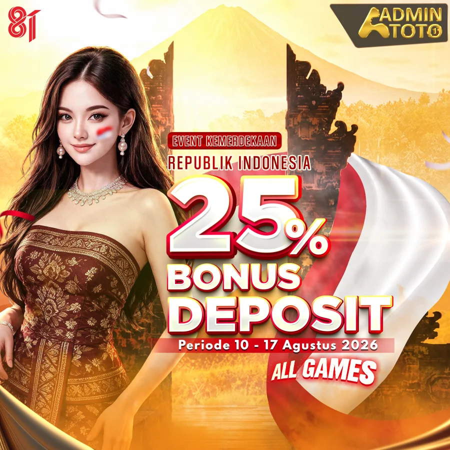 EVENT KEMERDEKAAN 25% BONUS ALL GAMES